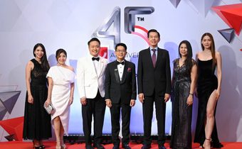 พรฟ้า ปุณิกา-อาย วราไพรินทร์-จุ๋ย จรสพรรณ-หมิง สุวรา ร่วมแสดงความยินดีในงาน CRG เอ็กซ์คลูซีฟดินเนอร์ ฉลอง 45 ปี แห่งความสำเร็จ