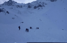 หิมะถล่มบริเวณเทือกเขาแอลป์ในออสเตรีย