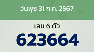 หวยลาว งวดวันพุธ 31 กรกฎาคม 2567