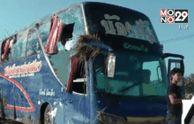 รถทัวร์คณะทอดกฐินประสบอุบัติเหตุบาดเจ็บหลายราย