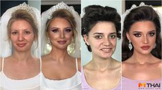 เปิดภาพก่อน-หลังแต่งหน้าเจ้าสาว เปลี่ยนลุคไปราวกับเจ้าหญิง