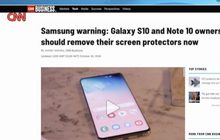 “ซัมซุง กาแล็กซี่ เอส10” ระบบสแกนนิ้วมือบกพร่อง