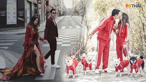 พรีเวดดิ้ง กันต์-พลอย เลือกธีมสีแดง เพราะความชอบตรงกัน