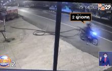 คนร้ายขี่รถ จยย.ตัดสายสื่อสารกลางเมืองนครนายก