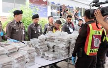 รวบผู้ต้องหาขนกัญชา 200 กก.ซุกท้ายกระบะ