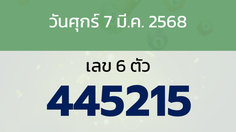หวยลาว งวดวันศุกร์ 7 มีนาคม 2568