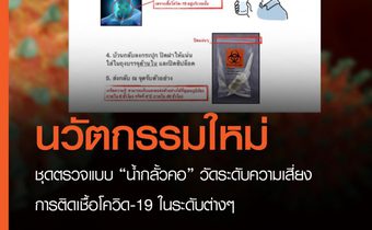 หมอธีระวัฒน์ เผยนวัตกรรมใหม่ ชุดตรวจแบบ “น้ำกลั้วคอ” วัดระดับความเสี่ยงการติดเชื้อโควิด-19 ในระดับต่างๆ