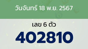 หวยลาว งวดวันจันทร์ 18 พฤศจิกายน 2567