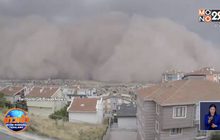 พายุทรายพัดถล่มเมืองหลวงตุรกี