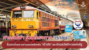 การรถไฟแห่งประเทศไทย พร้อมให้บริการแก่ผู้ได้รับสิทธิโครงการ “เราชนะ” โดยใช้แอปพลิเคชัน “เป๋าตัง”