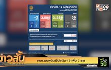 ศบค.พบผู้ติดเชื้อโควิด-19 เพิ่ม 2 ราย