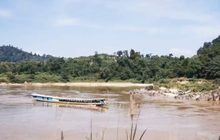 แม่น้ำโขงลดระดับลงกระทบการเดินเรือ