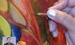 นิทรรศการภาพวาดจากเครื่องสำอางในอินเดีย