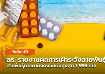 สธ.รายงานผลการเฝ้าระวังสายพันธุ์โควิดในไทย -บุษราคัม ดูเเลผู้ติดเชื้อรวมเเล้ว 14,213 คน