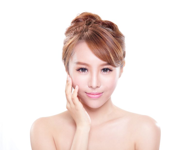 woman with beauty face and perfect skin