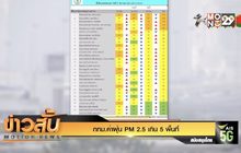 กทม.ค่าฝุ่น PM 2.5 เกิน 5 พื้นที่