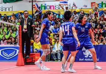 ทีมตะกร้อ สาวไทย แบโผ 5 ตัวจริง ล่าทองทีมเดี่ยว ซีเกมส์ 2019