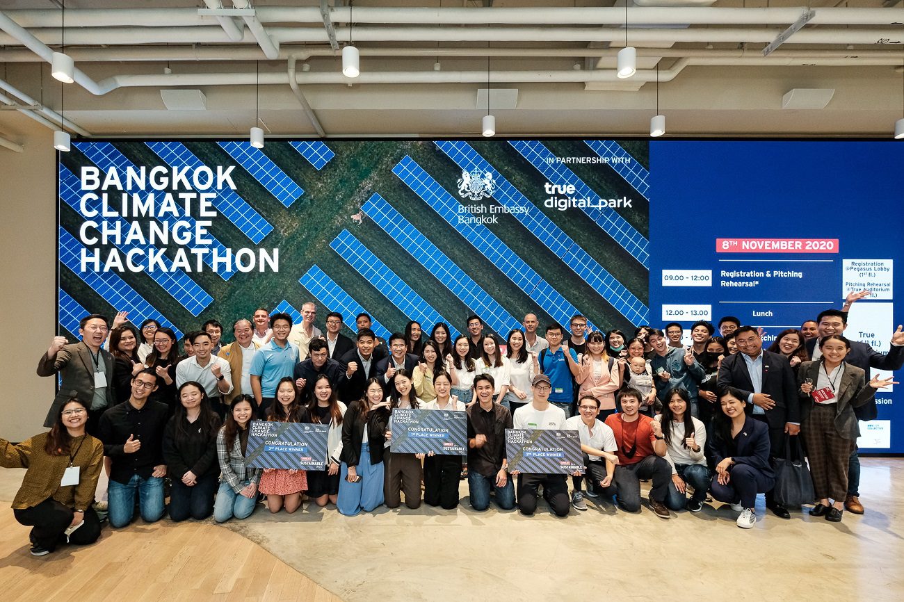 สหราชอาณาจักรจับมือทรู ดิจิทัล พาร์ค จัด Bangkok Climate Change Hackathon จุดประกายคนรุ่นใหม่ร่วมจัดการปัญหาการเปลี่ยนแปลงสภาพภูมิอากาศอย่างยั่งยืน