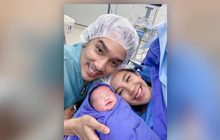 คลอดแล้ว! “น้องเวทมนต์” ลูกคนแรกของ “ใบเตย-ดีเจแมน”