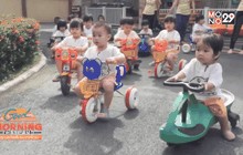 เด็กเตรียมอนุบาลปั่นสามล้อซ้อมปั่นเพื่อพ่อ