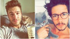 น่ารักมุ้งมิ้ง!! รวมภาพ ทาสแมวหนุ่มหล่อ ที่จะทำให้สาวๆ หวั่นไหว