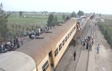 รถไฟชนกันในอียิปต์ ดับ 15 คน
