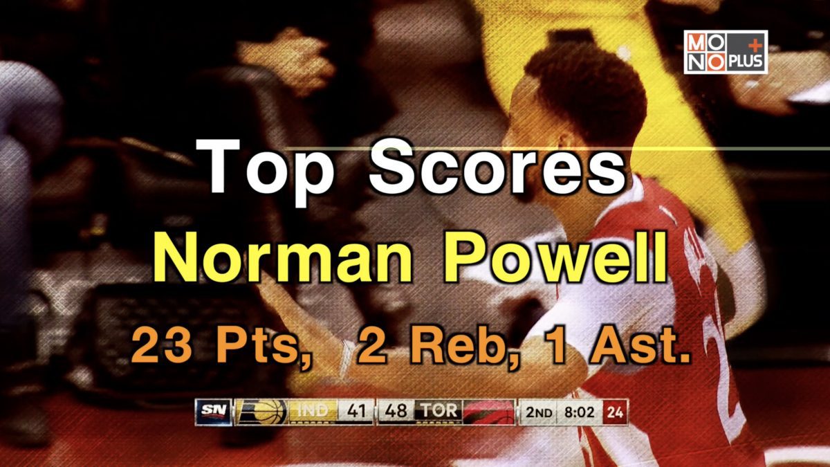 HIGH SCORE Norman Powell 23 PTS  2 REB  1 AST