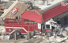 รถดับเพลิงชนร้านแดรี่ควีนในสหรัฐฯ