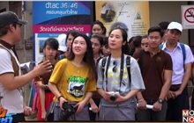 สอบไล่แนวใหม่ อาจารย์พานศ.ลุยวัดคุยนักท่องเที่ยว