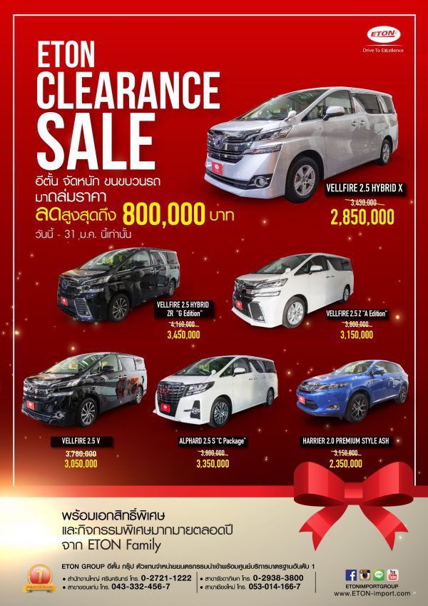 ETON Clearance Sales