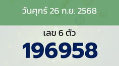หวยลาว งวดวันศุกร์ 26 กันยายน 2568