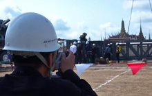 กรมศิลปากร วางโครงสร้างฐานรับเสาเอกพระเมรุมาศ
