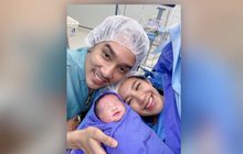คลอดแล้ว! “น้องเวทมนต์” ลูกคนแรกของ “ใบเตย-ดีเจแมน”