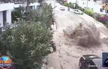 ท่อน้ำระเบิดกลางถนนในตุรกี