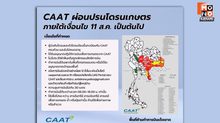 CAAT ประกาศผ่อนปรนเฉพาะโดรนเกษตร 11 ส.ค. เป็นต้นไป ภายใต้เงื่อนไขที่กำหนด