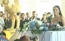 “น้ำตาล” ถึงไทย แฟนนางงามแห่รับแน่นสุวรรณภูมิ