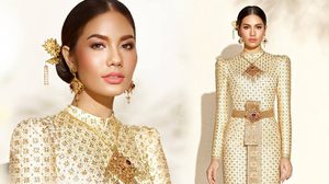 น้ำตาล ชลิตา ในชุดไทยบรมพิมาน สวยเลอค่ามาก ค่าเช่าชุดนี้ 100,000 บาท!!!