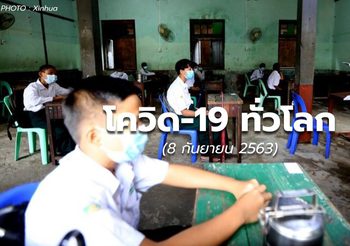 สถานการณ์ โควิด-19 ทั่วโลก – 8 ก.ย. 63