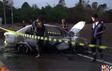 คนร้ายฆ่าชายวัย 43 ปีเผาศพทิ้งในรถ