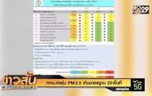 กทม.ค่าฝุ่น PM 2.5 เกินมาตรฐาน 20 พื้นที่