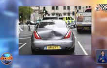 รถนายกอังกฤษถูกชนท้าย หลังผู้ประท้วงตัดหน้าขบวน