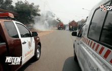 เพลิงไหม้สายไฟแรงสูง จ.สุรินทร์