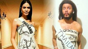 งานเลียนแบบก็มา!! หนุ่มฝรั่งแต่งตัว Lowcost Cosplay ล้อเลียน ‘น้ำตาล ชลิตา’ แบบฮาๆ