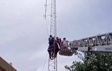 ระทึก! หญิงปีนเสาวิทยุ ขอพบผู้ว่าฯ ร้องถูกไล่ที่ไม่เป็นธรรม