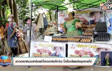 เพชรบูรณ์ ดาวตลกหมอลำร้อยกิโลเจอพิษโควิด ปิ๊งไอเดียแต่งชุดขายไข่