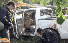 เร่งสอบผู้ต้องสงสัยเหตุระเบิดรถตำรวจ จ.นราธิวาส