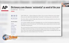 “Existential” คำศัพท์ภาษาอังกฤษแห่งปี 2562