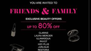 ได้เวลาช้อป! เครื่องสำอาง ลดสูงสุด 80 % ในงาน Friends&Family Sale 2015