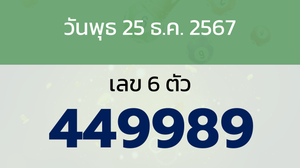 หวยลาว งวดวันพุธ 25 ธันวาคม 2567