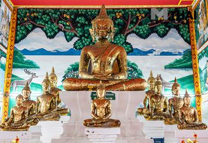 ไหว้พระพุทธมุนีศรีมงคล ลอดท้องพระอินทร์ทรงช้างเอราวัณ วัดสารภี